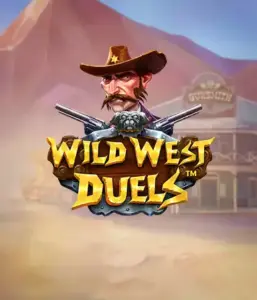  Immerse yourself in the wild world of "Wild West Duels" by Pragmatic Play, featuring a hardened gunslinger ready for a showdown. The image displays a fierce cowboy with crossed pistols, set against a dusty Western town. His intense eyes and authentic attire highlight the theme of the Old West. The game's title is clearly displayed in a striking font, complementing the exciting theme. 