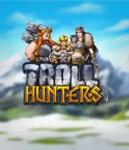 Enter the realm of "Troll Hunters," where fierce Viking warriors are poised to take on their foes. The logo features a pair of Vikings, male and female, equipped with weapons, with a cold landscape. They exude power and determination, symbolizing the essence of the game's adventurous theme.